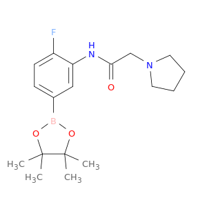 N-[2-氟-5-(4,4,5,5-四甲基-[1,3,2]二氧硼戊环-2-基)-苯基]-2-吡咯烷-1-基-乙酰胺