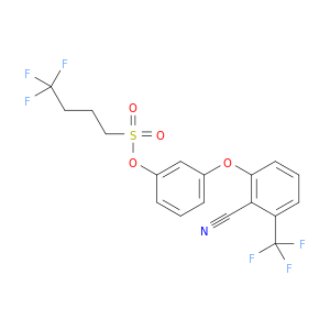 3-(2-Cyano-3-(三氟甲基)苯氧基)苯基4,4,4-三氟丁烷-1-磺酸盐