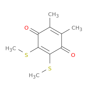 2,5-Cyclohexadiene-1,4-dione, 2,3-dimethyl-5,6-bis(methylthio)-