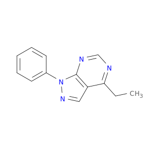 1H-Pyrazolo[3,4-d]pyrimidine, 4-ethyl-1-phenyl-