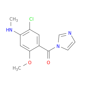 1H-Imidazole, 1-[5-chloro-2-methoxy-4-(methylamino)benzoyl]-