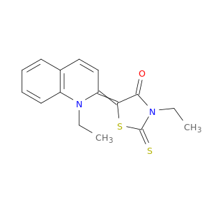 4-Thiazolidinone, 3-ethyl-5-(1-ethyl-2(1H)-quinolinylidene)-2-thioxo-
