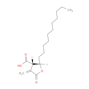 3-Furancarboxylic acid, tetrahydro-4-methylene-5-oxo-2-undecyl-, cis-