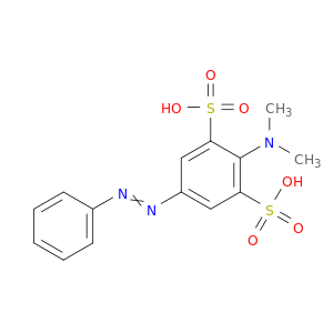 1,3-Benzenedisulfonicacid, 2-(dimethylamino)-5-(2-phenyldiazenyl)-