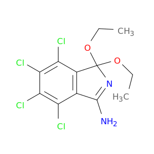 1H-Isoindol-3-amine, 4,5,6,7-tetrachloro-1,1-diethoxy-