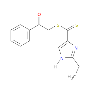 1H-Imidazole-4-carbodithioic acid, 2-ethyl-, 2-oxo-2-phenylethyl ester