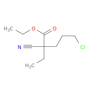 Pentanoic acid, 5-chloro-2-cyano-2-ethyl-, ethyl ester