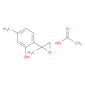 Phenol, 5-methyl-2-(2-methyloxiranyl)-, acetate