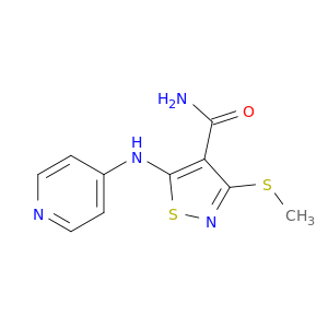 4-Isothiazolecarboxamide, 3-(methylthio)-5-(4-pyridinylamino)-