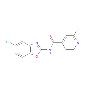 4-Pyridinecarboxamide, 2-chloro-N-(5-chloro-2-benzoxazolyl)-