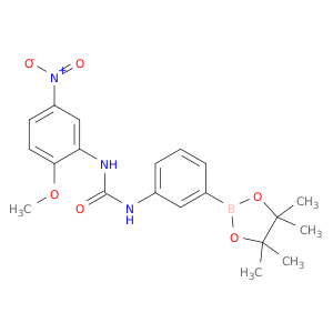 1-(2-Methoxy-5-nitrophenyl)-3-[3-(tetramethyl-1,3,2-dioxaborolan-2-yl)phenyl]urea