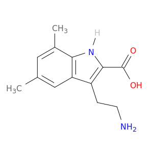 1H-Indole-2-carboxylic acid, 3-(2-aminoethyl)-5,7-dimethyl-