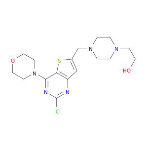 4-[[2-氯-4-(4-吗啉)噻吩并[3,2-D]嘧啶-6-基]甲基]-1-哌嗪乙醇