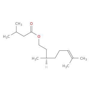 丁酸,3-甲基-,3,7-二甲基-6-辛烯基酯,(r)-