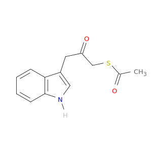 Ethanethioic acid, S-[3-(1H-indol-3-yl)-2-oxopropyl] ester