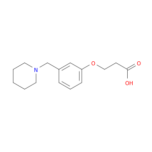 3-[3-(1-piperidylmethyl)phenoxy]propanoic acid