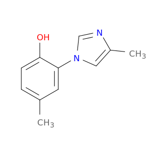 Phenol, 4-methyl-2-(4-methyl-1H-imidazol-1-yl)-