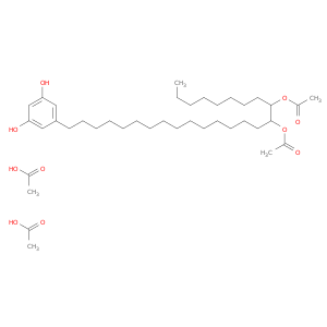 1,3-Benzenediol, 5-[16,17-bis(acetyloxy)pentacosyl]-, diacetate