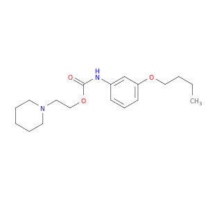 Carbamic acid, (3-butoxyphenyl)-, 2-(1-piperidinyl)ethyl ester