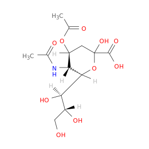(2S,4S,5R,6R)-5-Acetamido-4-acetoxy-2-hydroxy-6-((1R,2R)-1,2,3-trihydroxypropyl)tetrahydro-2H-pyran-2-carboxylic acid