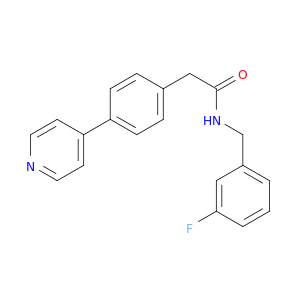 Benzeneacetamide, N-[(3-fluorophenyl)methyl]-4-(4-pyridinyl)-