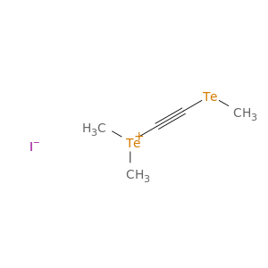 Telluronium, dimethyl[(methyltelluro)ethynyl]-, iodide