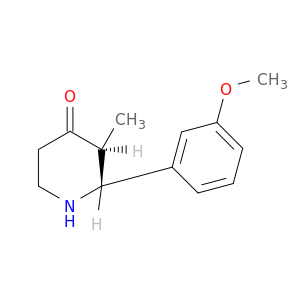 4-Piperidinone, 2-(3-methoxyphenyl)-3-methyl-, trans-
