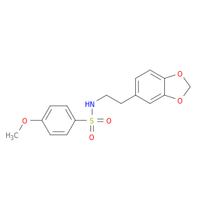 Benzenesulfonamide, N-[2-(1,3-benzodioxol-5-yl)ethyl]-4-methoxy-