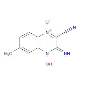4-hydroxy-3-imino-6-methyl-1-oxido-quinoxaline-2-carbonitrile