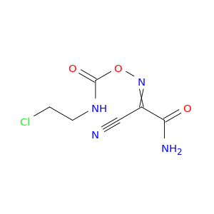 Acetamide, 2-[[[[(2-chloroethyl)amino]carbonyl]oxy]imino]-2-cyano-