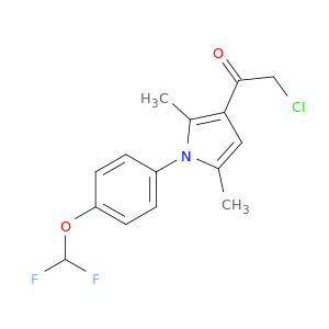 2-氯-1-[1-[4-(二氟甲氧基)苯基]-2,5-二甲基-1H-吡咯-3-基。乙酮