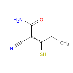 2-Pentenamide, 2-cyano-3-mercapto-