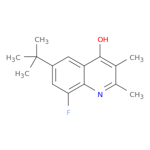 4-Quinolinol, 6-(1,1-dimethylethyl)-8-fluoro-2,3-dimethyl-