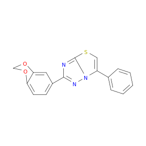 Thiazolo[3,2-b][1,2,4]triazole,2-(1,3-benzodioxol-5-yl)-6-phenyl-