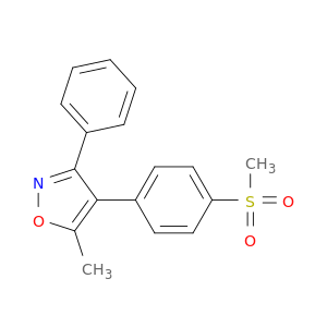 Isoxazole, 5-methyl-4-[4-(methylsulfonyl)phenyl]-3-phenyl-