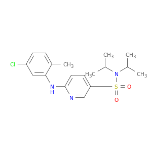 6-[(5-chloro-2-methyl-phenyl)amino]-N,N-dipropan-2-yl-pyridine-3-sulfonamide