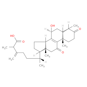 Ergosta-8,24(28)-dien-26-oicacid, 7-hydroxy-4-methyl-3,11-dioxo-, (4a,5a,7b,25S)-