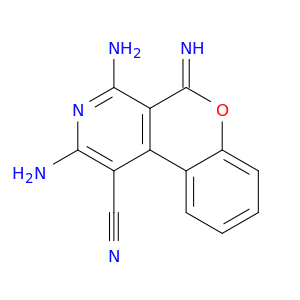 5H-[1]Benzopyrano[3,4-c]pyridine-1-carbonitrile, 2,4-diamino-5-imino-
