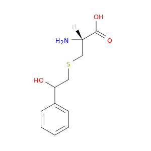 Alanine, 3-((beta-hydroxyphenethyl)thio)-, L-
