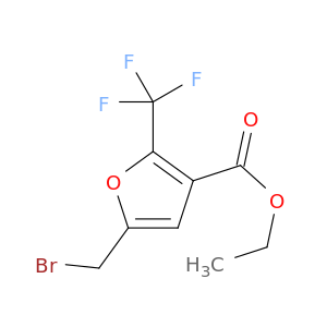 3-Furancarboxylic acid, 5-(bromomethyl)-2-(trifluoromethyl)-, ethyl ester