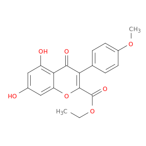 乙基5,7-二羟基-3-(4-甲氧基苯基)-4-氧代-4H-1-苯并吡喃-2-羧酸盐