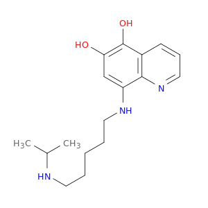 5,6-Quinolinediol,8-[[5-[(1-methylethyl)amino]pentyl]amino]-