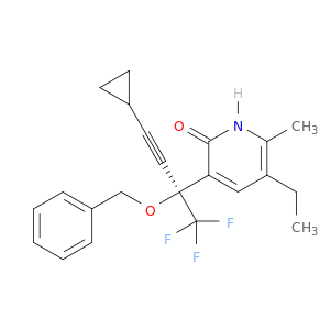 3-[(2s)-2-(benzyloxy)-4-cyclopropyl-1,1,1-trifluorobut-3-yn-2-yl]-5-ethyl-6-methylpyridin-2(1h)-one