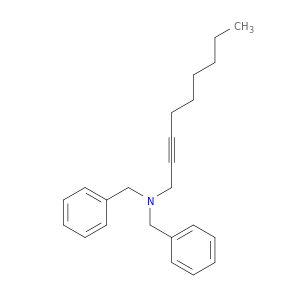 Benzenemethanamine, N-2-nonynyl-N-(phenylmethyl)-