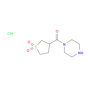 3-(Piperazine-1-carbonyl)-1lambda6-thiolane-1,1-dione Hydrochloride