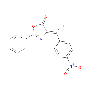5(4H)-Oxazolone, 4-[1-(4-nitrophenyl)ethylidene]-2-phenyl-, (Z)-