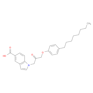 1H-Indole-5-carboxylic acid, 1-[3-(4-octylphenoxy)-2-oxopropyl]-