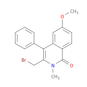 1(2H)-Isoquinolinone, 3-(bromomethyl)-6-methoxy-2-methyl-4-phenyl-