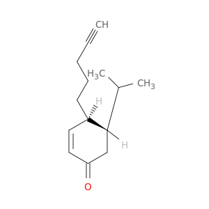 2-Cyclohexen-1-one, 5-(1-methylethyl)-4-(4-pentynyl)-, trans-