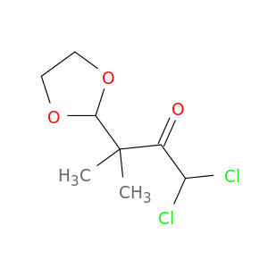 2-Butanone, 1,1-dichloro-3-(1,3-dioxolan-2-yl)-3-methyl-